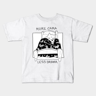 More cama less drama Kids T-Shirt